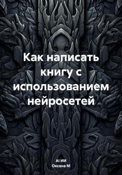 Обложка книги «Как написать книгу с использованием нейросетей» — Оксана М