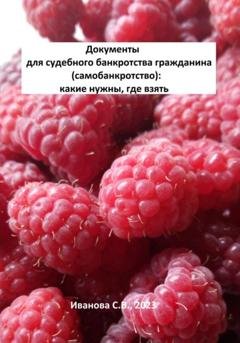 Обложка книги «Документы для судебного банкротства гражданина (самобанкротство): какие нужны, где взять» — Светлана Валерьевна Иванова