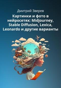 Обложка книги «Картинки и фото в нейросетях Midjourney, Stable Diffusion и других» — Дмитрий Зверев