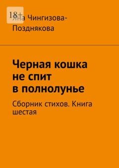 Обложка книги «Черная кошка не спит в полнолунье. Сборник стихов. Книга шестая» — Яна Чингизова-Позднякова