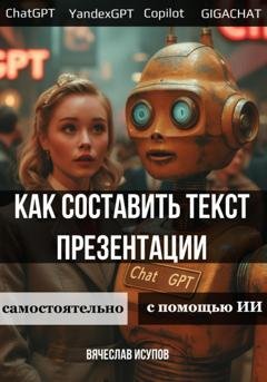 Обложка книги «Как составить текст презентации. Самостоятельно или с помощью ИИ» — Вячеслав Исупов