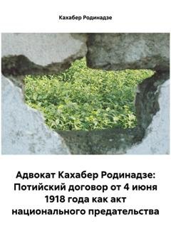 Обложка книги «Адвокат Кахабер Родинадзе: Потийский договор от 4 июня 1918 года как акт национального предательства» — Кахабер Отарович Родинадзе