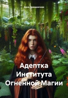 Обложка книги «Адептка Института Огненной Магии» — Дана Праздничная