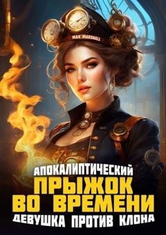 Обложка книги «Апокалиптический прыжок во времени: Девушка против клона» — Max Marshall
