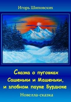 Обложка книги «Сказка о пуговках Сашеньки и Машеньки, и злобном пауке Бурдюке» — Игорь Дасиевич Шиповских