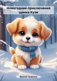 Обложка книги «Новогодние приключения щенка Кузи» — Василий Трофимов
