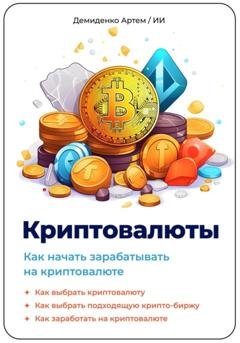 Обложка книги «Криптовалюты. Как начать зарабатывать на криптовалюте.» — Артем Демиденко