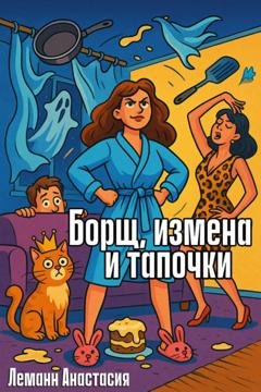 Обложка книги «Борщ, измена и тапочки» — Анастасия Леманн