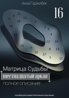 Обложка книги «Матрица Судьбы. Шестнадцатый аркан. Полное описание» — Анна Гаджибек