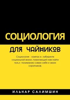 Обложка книги «Социология для чайников» — Ильнар Салимшин