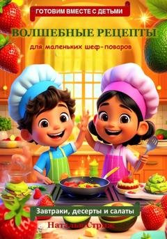 Обложка книги «Готовим вместе с детьми: Волшебные рецепты для маленьких шеф-поваров. Завтраки, десерты и салаты» — Наталья Стриж
