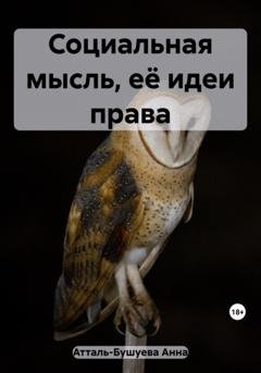 Обложка книги «Социальная мысль, её идеи права» — Анна Атталь-Бушуева