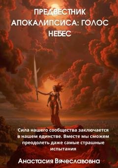Обложка книги «Предвестник Апокалипсиса: Голос Небес» — Анастасия Вячеславовна Незабываемая