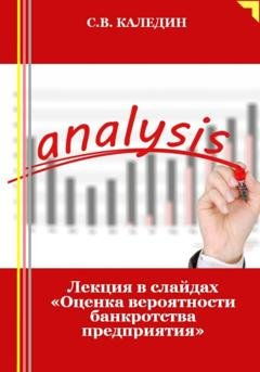 Обложка книги «Лекция в слайдах «Оценка вероятности банкротства предприятия»» — Сергей Каледин