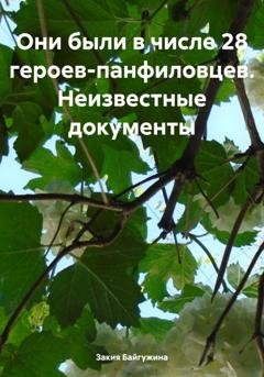 Обложка книги «Они были в числе 28 героев-панфиловцев. Неизвестные документы» — Закия Байгужина