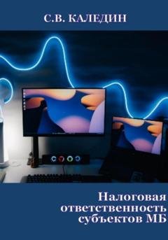 Обложка книги «Налоговая ответственность субъектов МБ» — Сергей Каледин