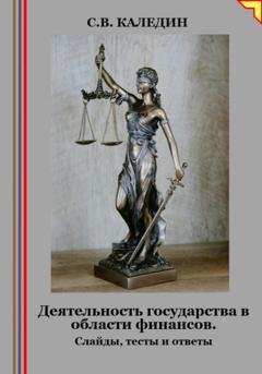 Обложка книги «Деятельность государства в области финансов. Слайды, тесты и ответы» — Сергей Каледин
