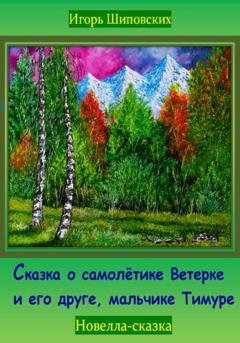 Обложка книги «Сказка о самолётике Ветерке и его друге, мальчике Тимуре» — Игорь Дасиевич Шиповских