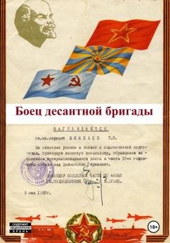 Обложка книги «Боец десантной бригады» — Равиль Нагимович Бикбаев