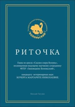 Обложка книги «Риточка. Сказки озера Болонь» — Виталий Александрович Тягунин