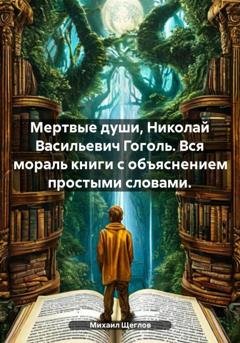 Обложка книги «Мертвые души, Николай Васильевич Гоголь. Вся мораль книги с объяснением простыми словами.» — Михаил Щеглов