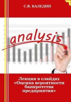 Обложка книги «Лекция в слайдах «Оценка вероятности банкротства предприятия»» — Сергей Каледин