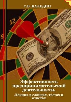 Обложка книги «Эффективность предпринимательской деятельности. Лекция в слайдах, тестах и ответах» — Сергей Каледин