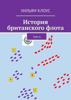 Обложка книги «История британского флота. Том X» — Уильям Клоус