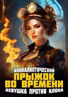 Обложка книги «Апокалиптический прыжок во времени: Девушка против клона» — Max Marshall