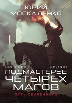 Обложка книги «Путь одарённого. Подмастерье четырёх магов. Книга четвёртая. Часть первая» — Юрий Москаленко